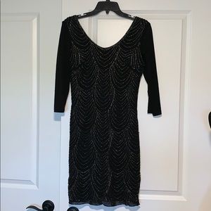 Holiday dress Size Small Beaded Black
